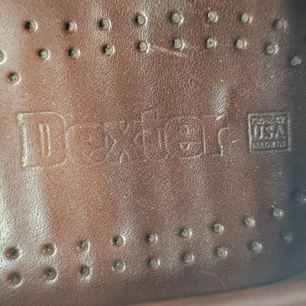 Dexter Mens Brown Leather Kiltie Tassel Loafers Made in USA P544-4 Size 10 M